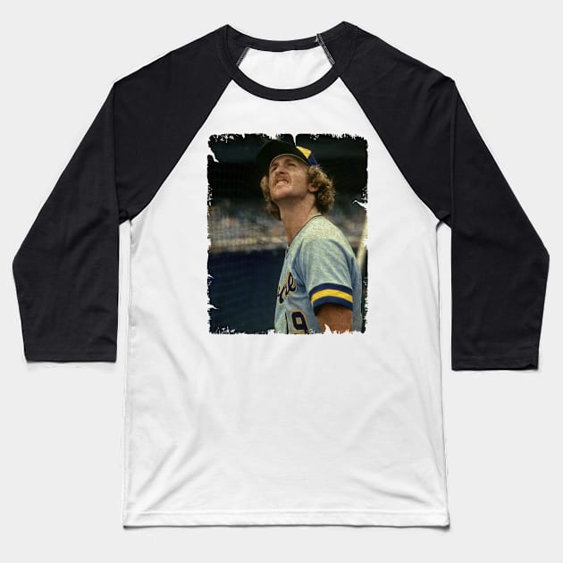 Robin Yount in Milwaukee Brewers Baseball T-Shirt by PESTA PORA